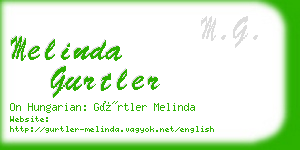 melinda gurtler business card